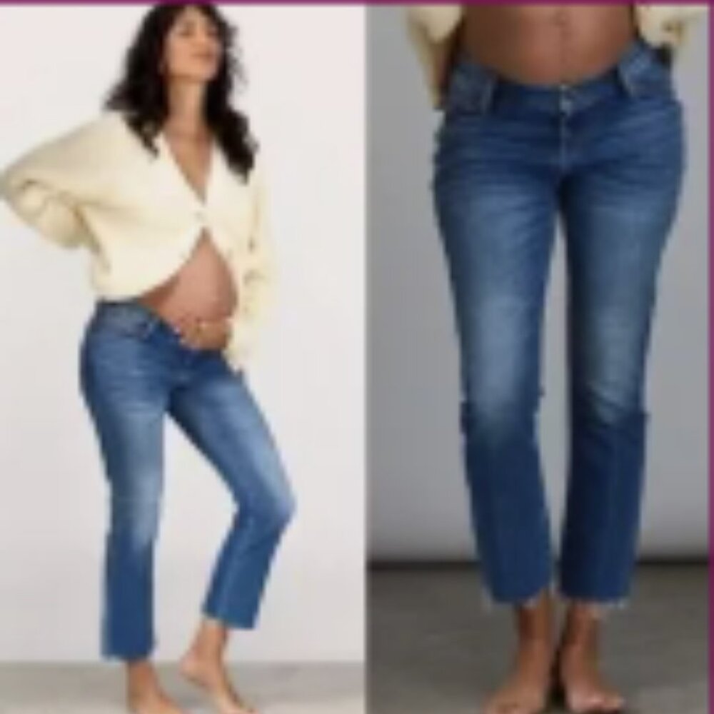 Hatch Women's Straight Leg Jeans - Blue